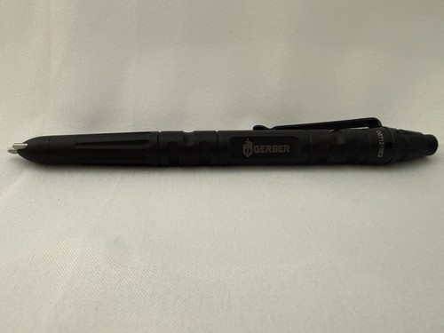 Gerber Impromptu Tactical Pen Black With Black Ink Very Good Condition