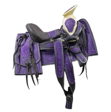 11" Nina Child Kid Embroidered Pony Charro Saddle