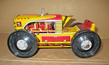 1950's MARX Climbing Tractor 8" Long Wind-Up Tin Toy 5 - Works Well