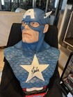 Stan Lee Signed Autograph Life Size Bust Captain America PSA/ DNA & Excelsior