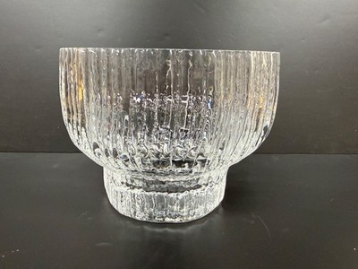 Rosenthal Studio Line Footed Crystal MCM Modern Bowl Structure Martin Freyer