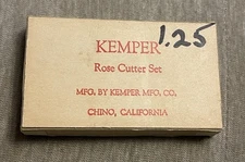 Vtg. KEMPER Rose Cutter Set Kemper Mfg. Co. Clay Rose Maker Set of 5 Cutters