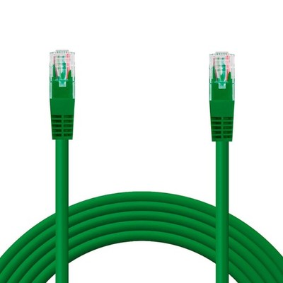 RJ45-Ethernet-Netzwerkkabel 3m Grün Cat.6 UTP AWG24
