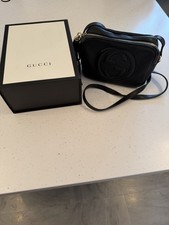 Gucci Soho Shoulder Bag Small Black Leather