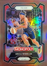 Erica Wheeler Monopoly Prizm 2024 #44 Brown Prizm 074/249 Indiana Fever