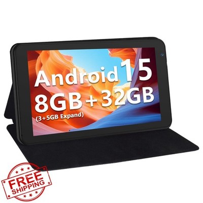7 Inch Tablet 8GB RAM 32GB Storage 5G WiFi Black