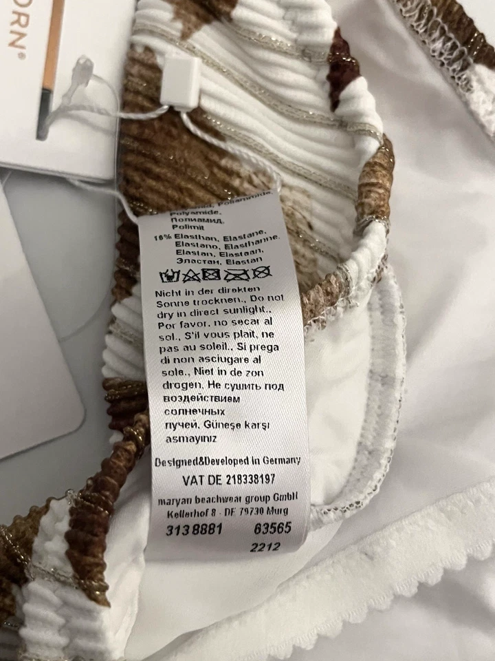 Traje de baño Maryan Mehlhorn traje de baño Reino Unido 10 B taza sin cable halter caramelo Foto 4 de 4