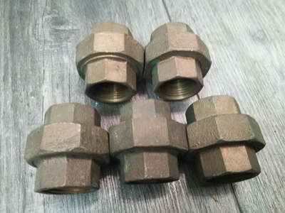 #ad #ad New 1quot; NPT PIPE HEX UNION BRASS PLUMBING WATER GAS 5PK BUNDLE READ $104.98