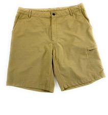 The North Face Men's Rolling Sun Hybrid FlashDry Brown Outdoor Hiking Shorts 36