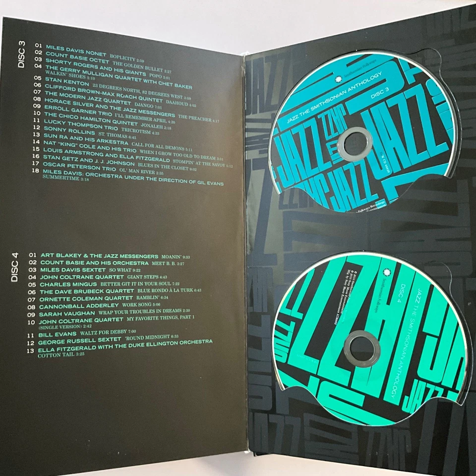 Jazz The Smithsonian Anthology 2010 4CD Box Set Jazz Smithsonian Folkways MINT - Image 3 of 4