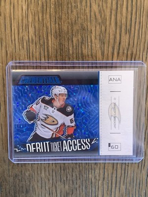 2023-24 Credentials - Jackson LaCombe Horizontal Debut Ticket Access Blue /49