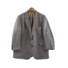 Harris Tweed Men's Wool Blazer Herringbone Classic Fit Sport Coat 46R