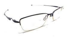 Oakley Transistor 22-215 Polished Black Half Rim Eyeglasses Frames 54-18 135
