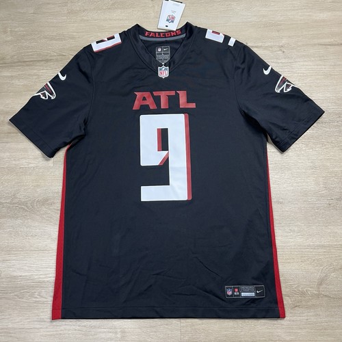 Atlanta Falcons NFL Michael Penix Jr #9 Nike Jersey Black Mens Size Large NWT