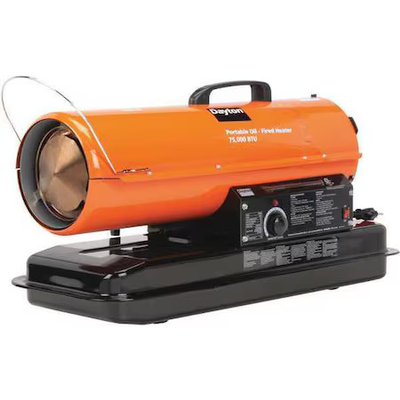 #ad #ad Dayton 3Ve49 Portable Oil And Kerosene Torpedo Heater 75 000 Btuh 265 Cfm $388.99