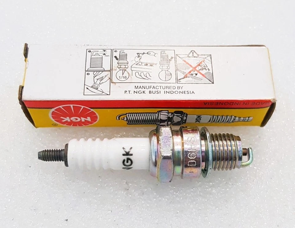 HONDA CA200 CM91 CT90 CUB C90 ST90 IRIDIUM SPARK PLUG NGK D6HS 10x12.7 (1/2") - Image 2 of 4