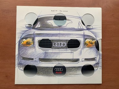 2000 Audi TT The Vision sales brochure MULTI-PIECE ORIGINAL paint chips colors