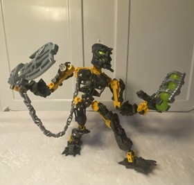 LEGO Bionicle Toa Inika Lot (8732 & 8730) - 100% WORKING LIGHTS & Manuals