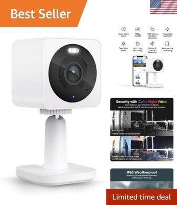 Cam OG Indoor/Outdoor 1080p Wi-Fi Smart Home Security Camera with Color Night...
