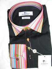BRAND NEW CLAUDIO LUGLI MANS CASUAL SHIRT LARGE 100% COTTON FREE SIGNED DELIVERY