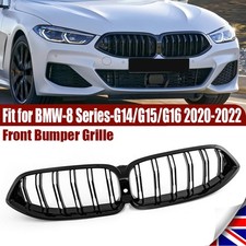 FOR BMW 8 SERIES G14 G15 G16 M850i GLOSS BLACK FRONT KIDNEY GRILLE GRILL 2019+