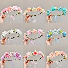 Fairy Flower Crown Bohemian Bride Wedding Hair Accessories Flower Headbands