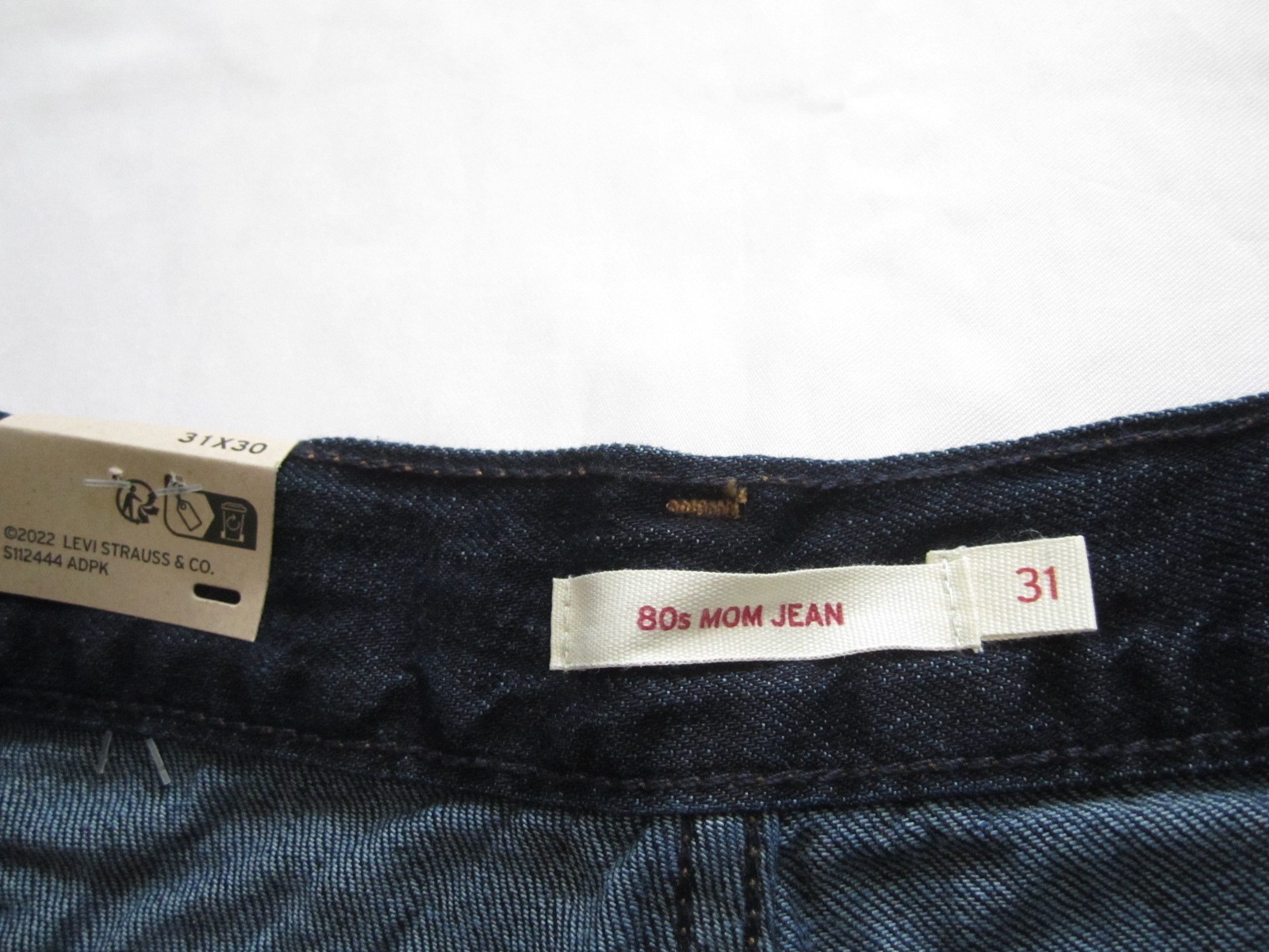 New W/ Tag Women Levis High Rise 1980's Mom Denim Jeans Sz 31x30 (WP301) thumbnail 6