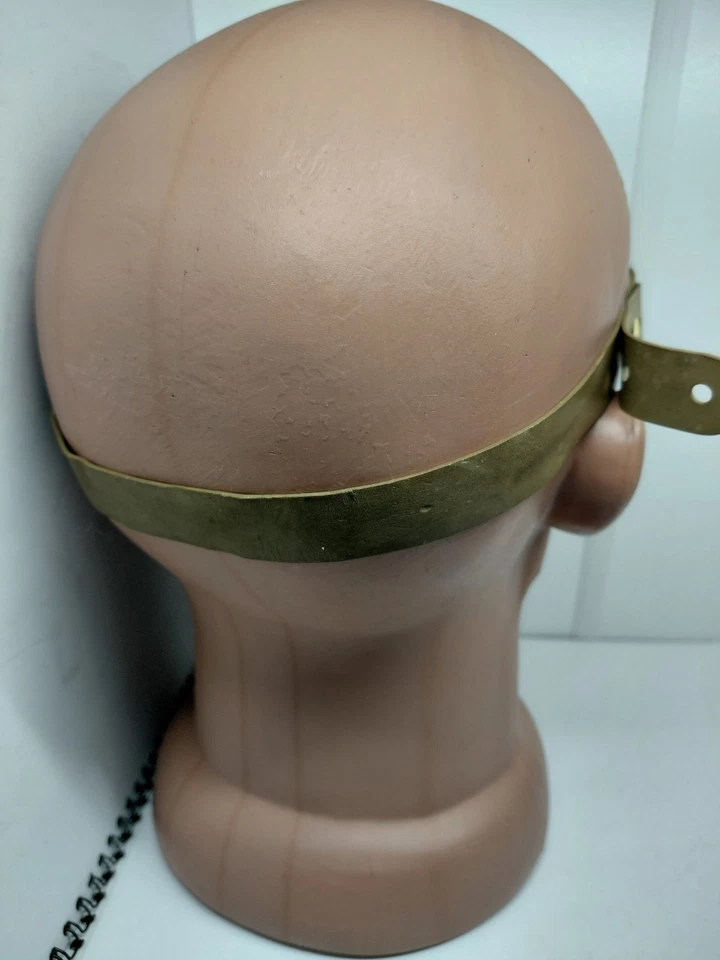 Óculos soviéticos raros vintage ÓCULOS aviador militar motocicleta pele de borracha - Imagem 4 de 4