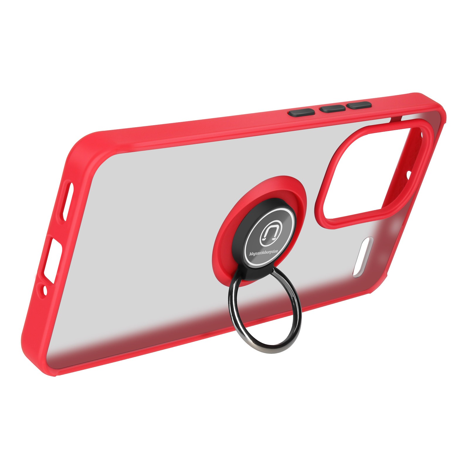 Coque Redmi Note 13 Pro Plus Anti-Chute Rouge pour Randonnée et Trajets