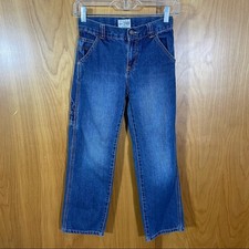 Children's Place, Boys Jeans, Size 10, Utility Jeans. Dark Wash, Adj Waist.