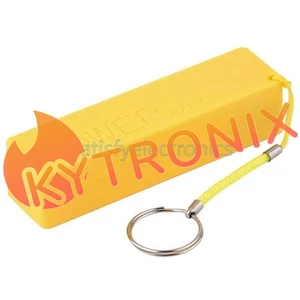 Yellow USB Power Bank Charger Pack Box Battery Case For DIY Portable NEW