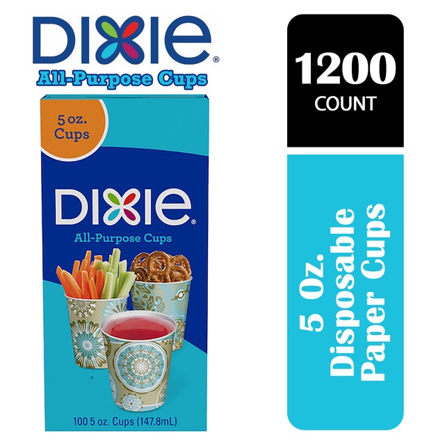 Dixie AllPurpose 5 Oz Disposable Bathroom Cups (12 Pack of 100 Cups