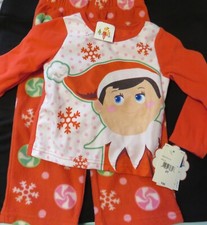 unisex Elf on the shelf pajamas sleepwear set size 2T brand new NWT 30.00