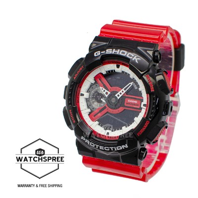 Casio G Shock Red Black Series Special Color Model Watch Ga110rb 1a 4549526223259 Ebay