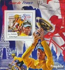 sierra leone sierra-léonais bloc-feuillet 883 neuf 2015 tour de france
