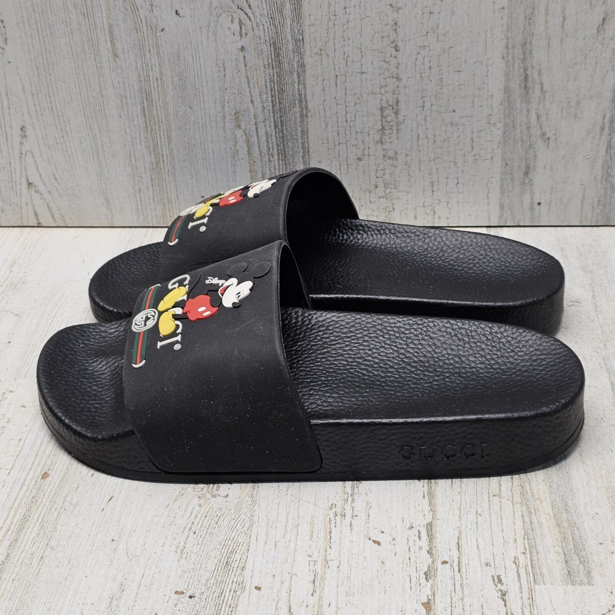 Mickey Mouse Gucci Slides Size 4 | eBay