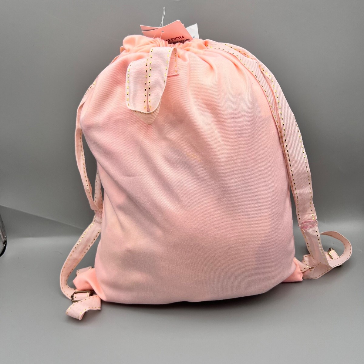 NEW Bibbidi Bobbidi Boutique Bag- Disney Parks Pink Drawstring 