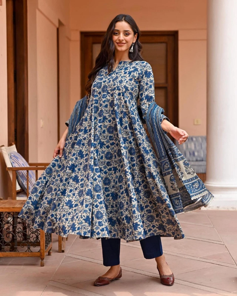 Printed shop anarkali kurti