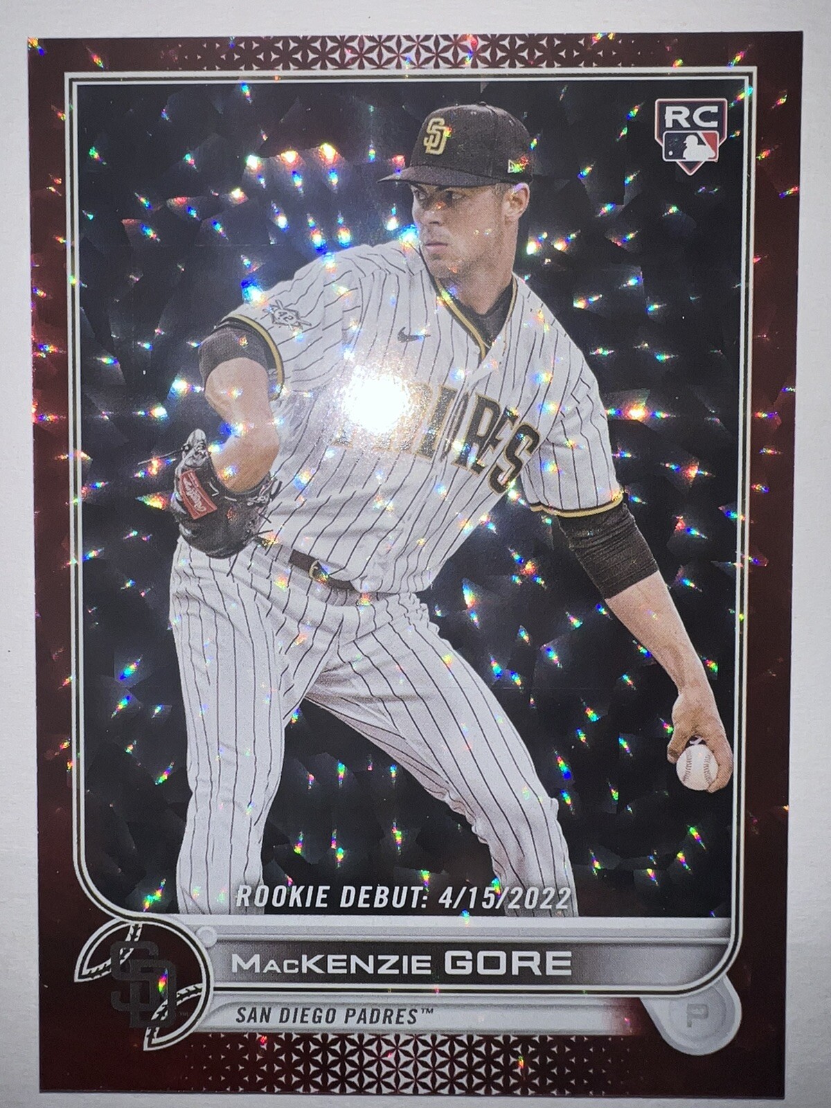 2022 Topps Update Mackenzie Gore Rookie Card RED FOILBOARD /199 #US294🔥⚾️!