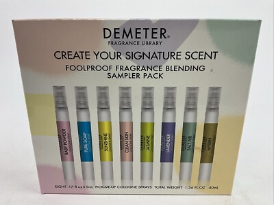 New Demeter Fragrance Library Cologne Spray 0.17 fl. oz./5ml each- 8 Scents