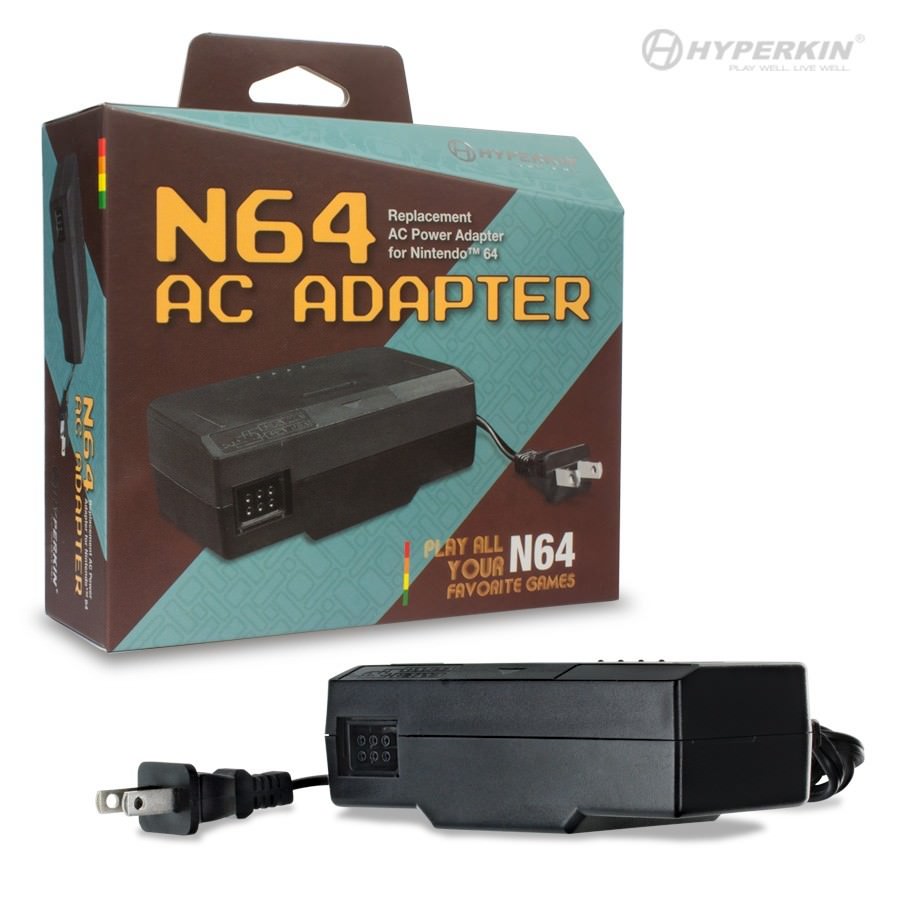 Nintendo 64 Power Supply AC + AV Cable Cord N64 System Console