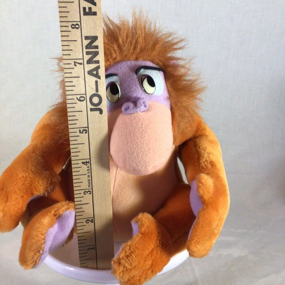 Walt Disney винтажный аплодисменты джунглей книга король Луи 7» сидящий орангутан плюшевый редкая - Изображение 2 из 4