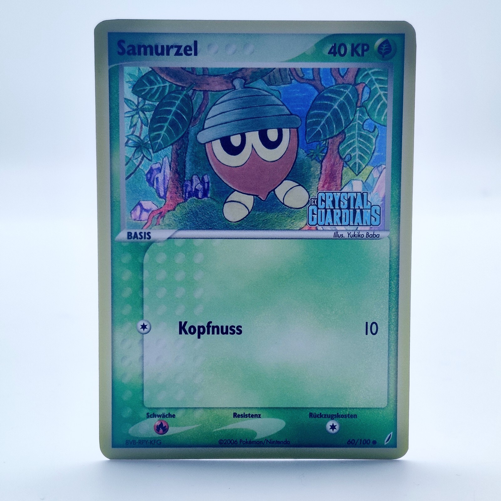 Pokemon TCG Samurzel 60/100 Reverse Holo EX Crystal Guardians NM