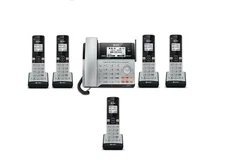 AT&T TL86103 6 Handset 2-line Connect to Cell Corded/Cordless Answering system