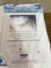 Allersoft Cotton Water-proof Mattress Cover Zip California KING 16  