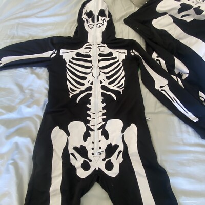 2 For 1 Tipsy Elf s Men s Skeleton One Piece / Body Suit Size: Small & XL.