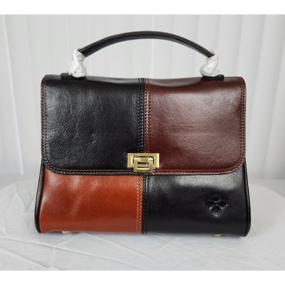 Patricia Nash Yoeky Top Handle Crossbody Handbag Vintage Colorblock New