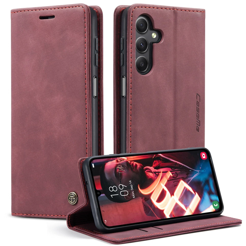Magnetic Wallet Leather Flip Stand Cover for Samsung Galaxy A15 4G 5G Phone Case