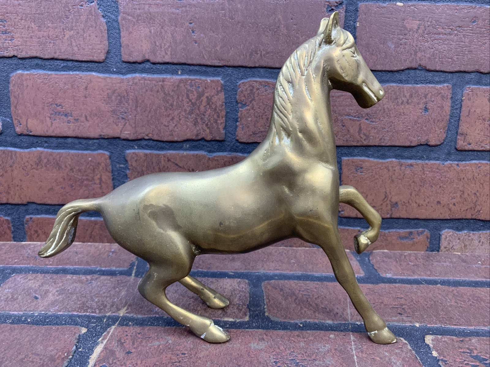 Vintage Brass Horse Sculpture Statue eBay