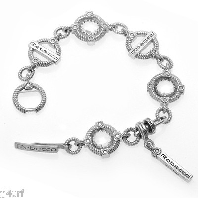 Rebecca Jewelry, 2.31CTW Hydro Quartz Rope Bracelet, in 925 Sterling Silver, 7''